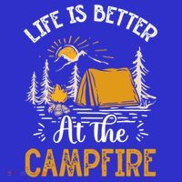 Life Is Better At The Campfire Meaningful Gift Women's T-Shirt thumb 6
