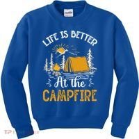 Life Is Better At The Campfire Meaningful Gift Kids Sweatshirt thumb 0
