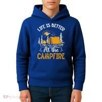 Life Is Better At The Campfire Meaningful Gift Kids Hoodie thumb 4