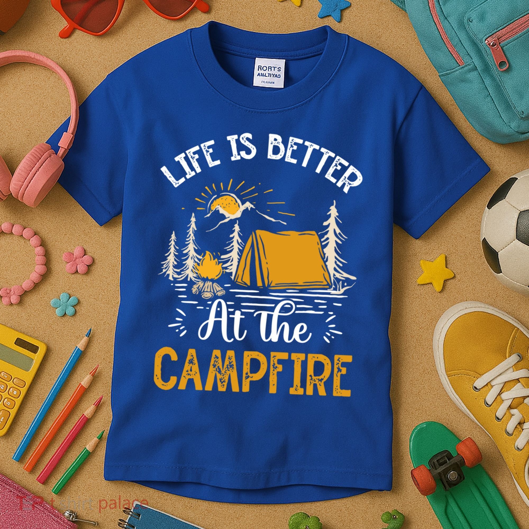 Life Is Better At The Campfire Meaningful Gift Kids T-Shirt
