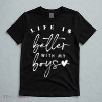 Life Is Better With My Boy Mom Boy Mama Mothers Day T-Shirt thumb 5