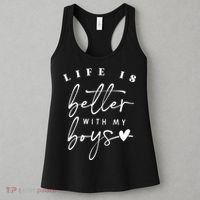 Life Is Better With My Boy Mom Boy Mama Mothers Day Women's Tank Top thumb 3