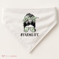 Life Is Better On The Farm Cute Animals Country Farmer USA-Made Doggie Bandana thumb 0