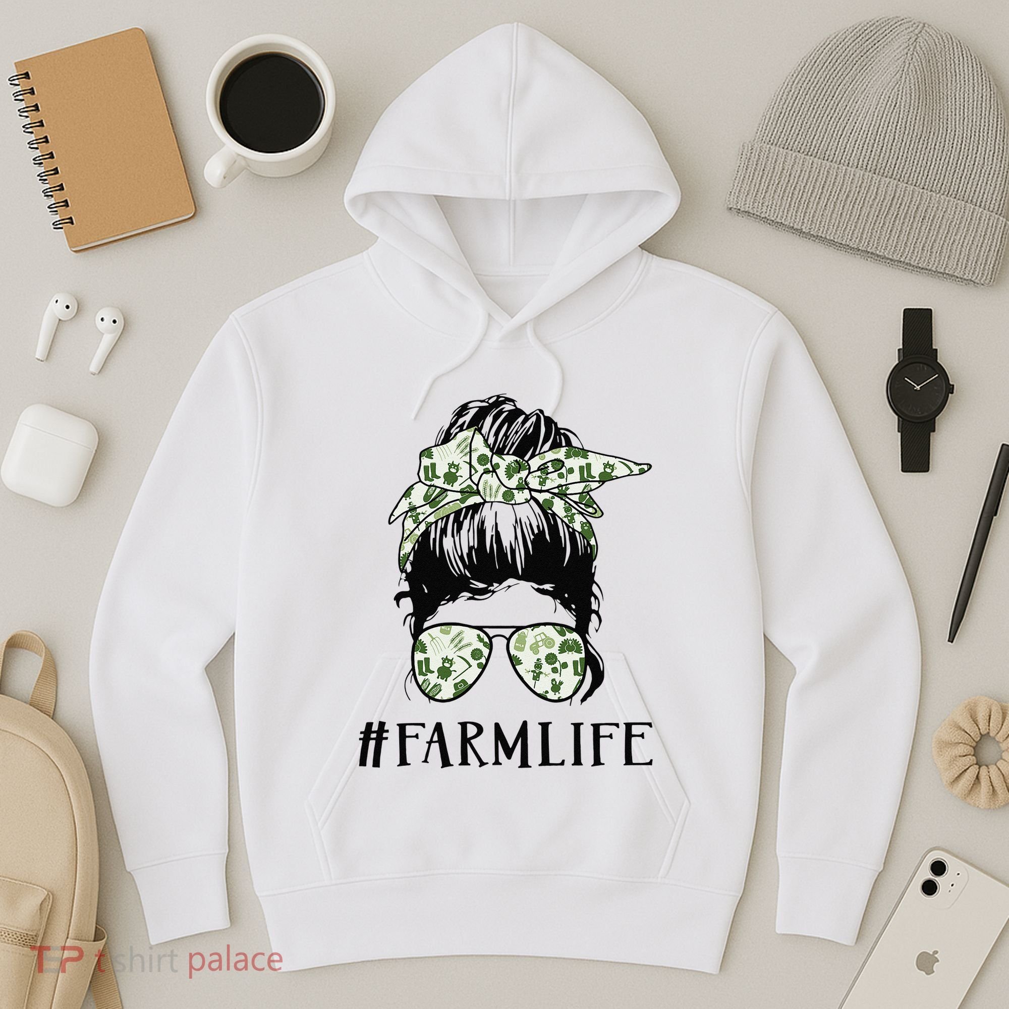 Life Is Better On The Farm Cute Animals Country Farmer Hoodie