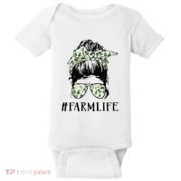 Life Is Better On The Farm Cute Animals Country Farmer Baby Bodysuit thumb 0