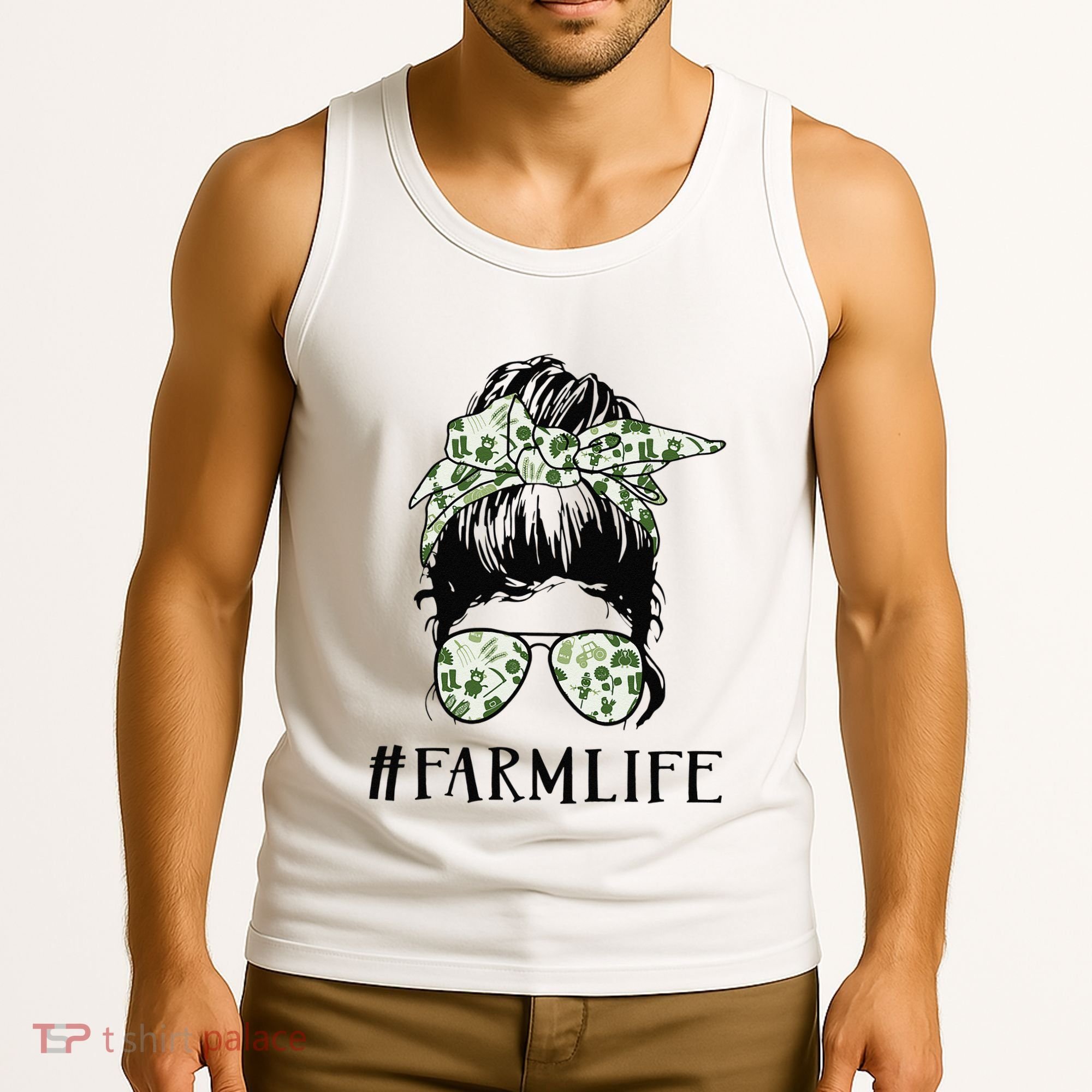Life Is Better On The Farm Cute Animals Country Farmer Tank Top