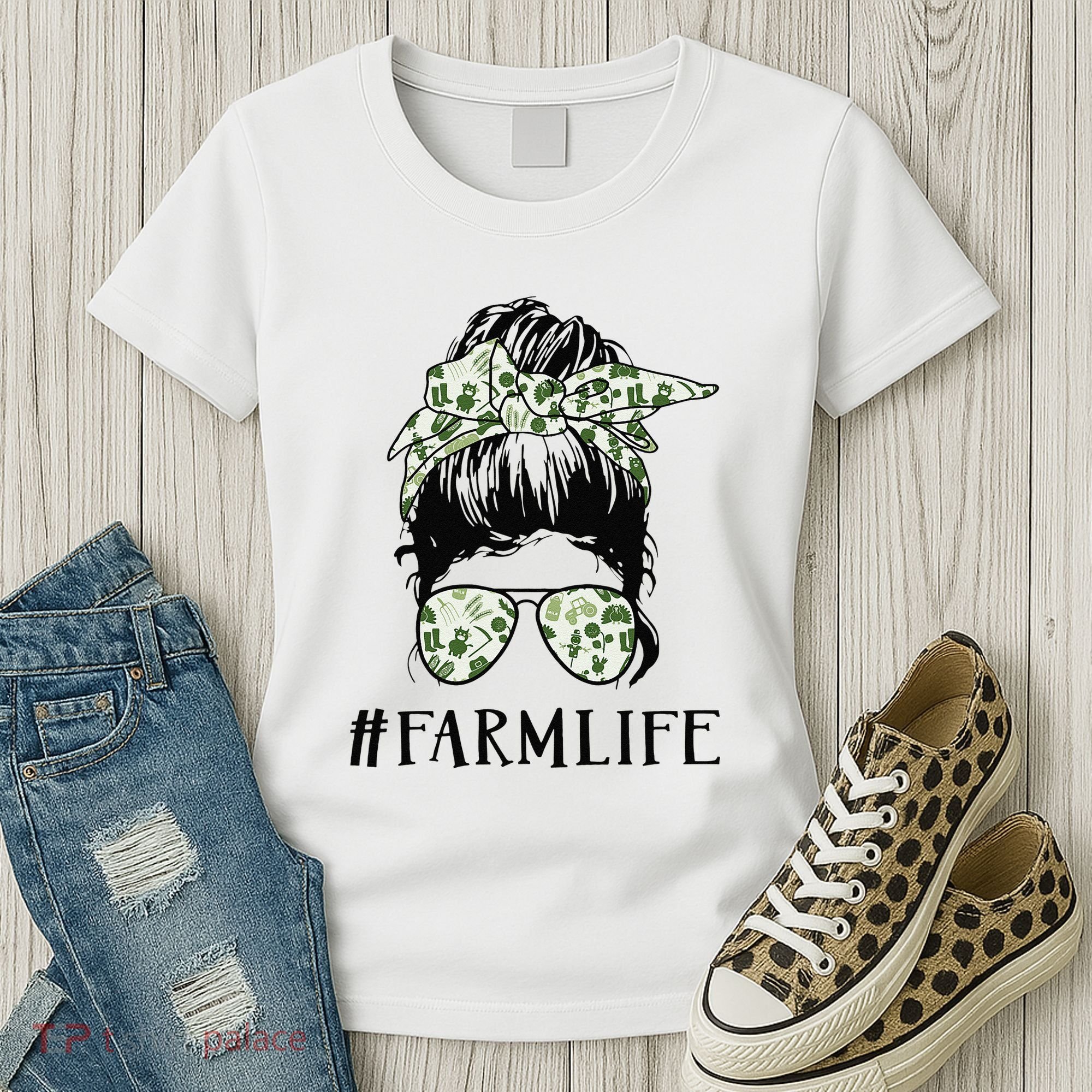 Life Is Better On The Farm Cute Animals Country Farmer Women's T-Shirt