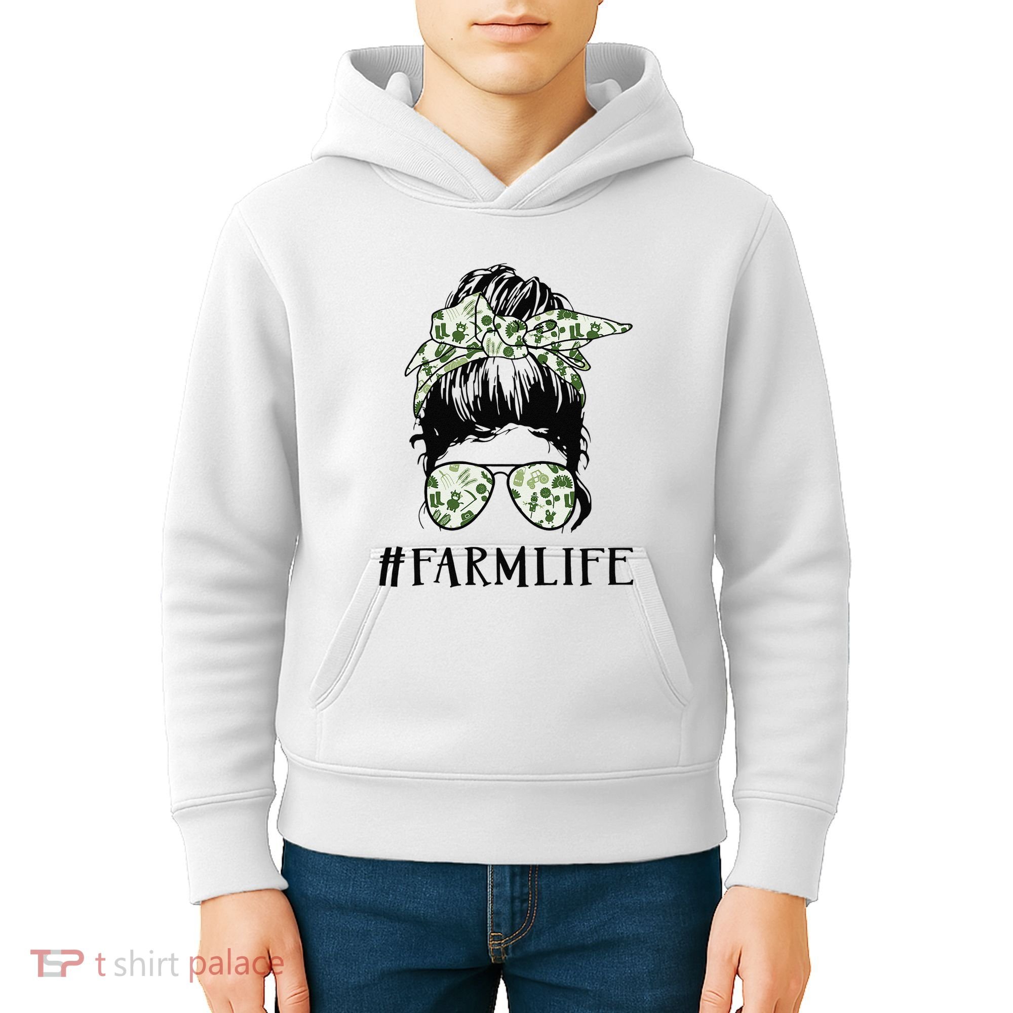 Life Is Better On The Farm Cute Animals Country Farmer Kids Hoodie