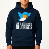 Life Is Better With Bluebirds Premium Hoodie thumb 2