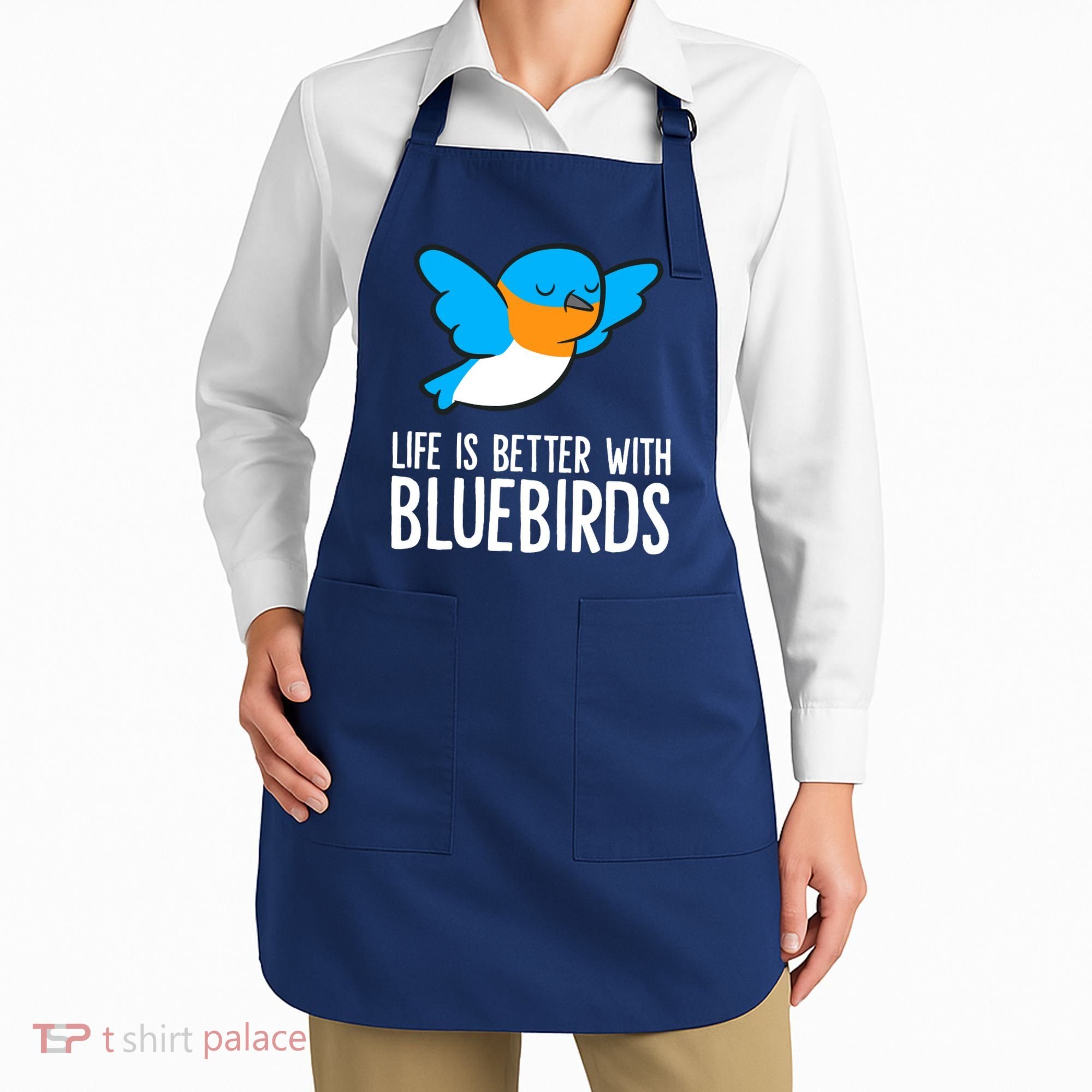 Life Is Better With Bluebirds Premium Apron