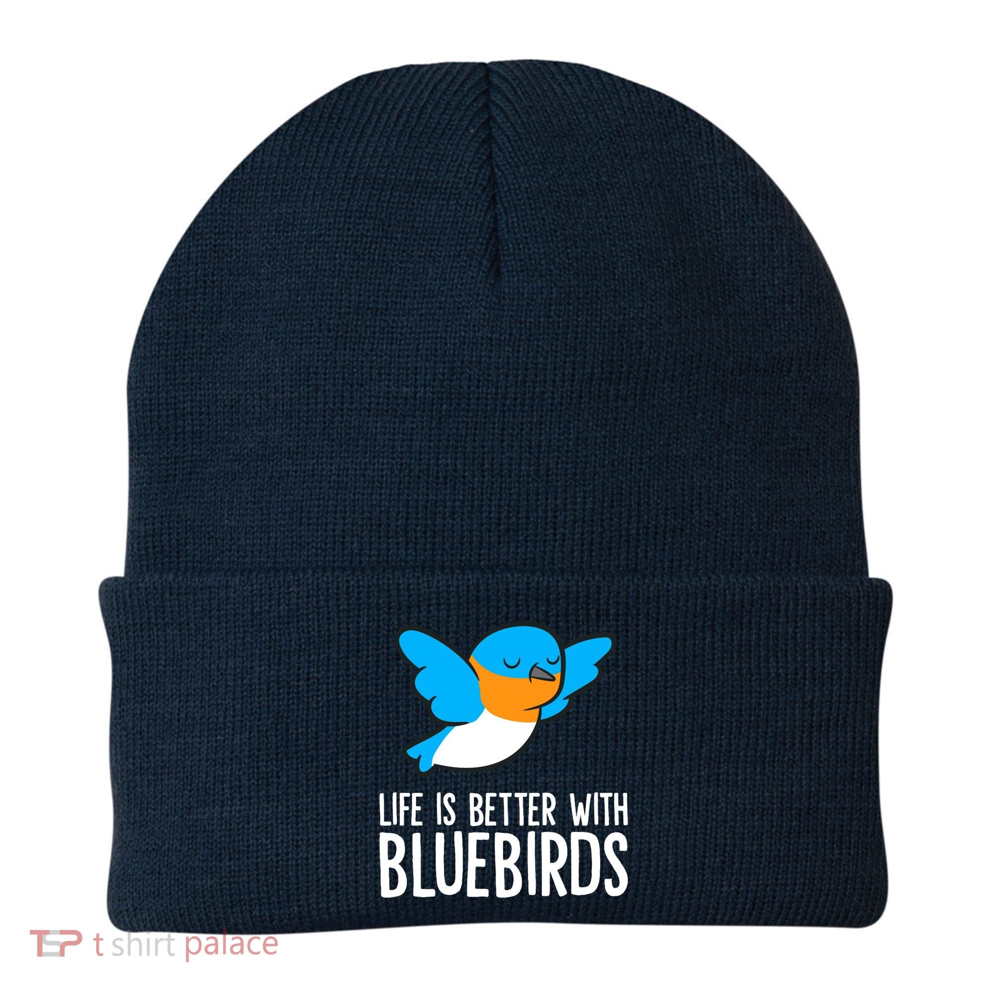 Life Is Better With Bluebirds Premium Beanie