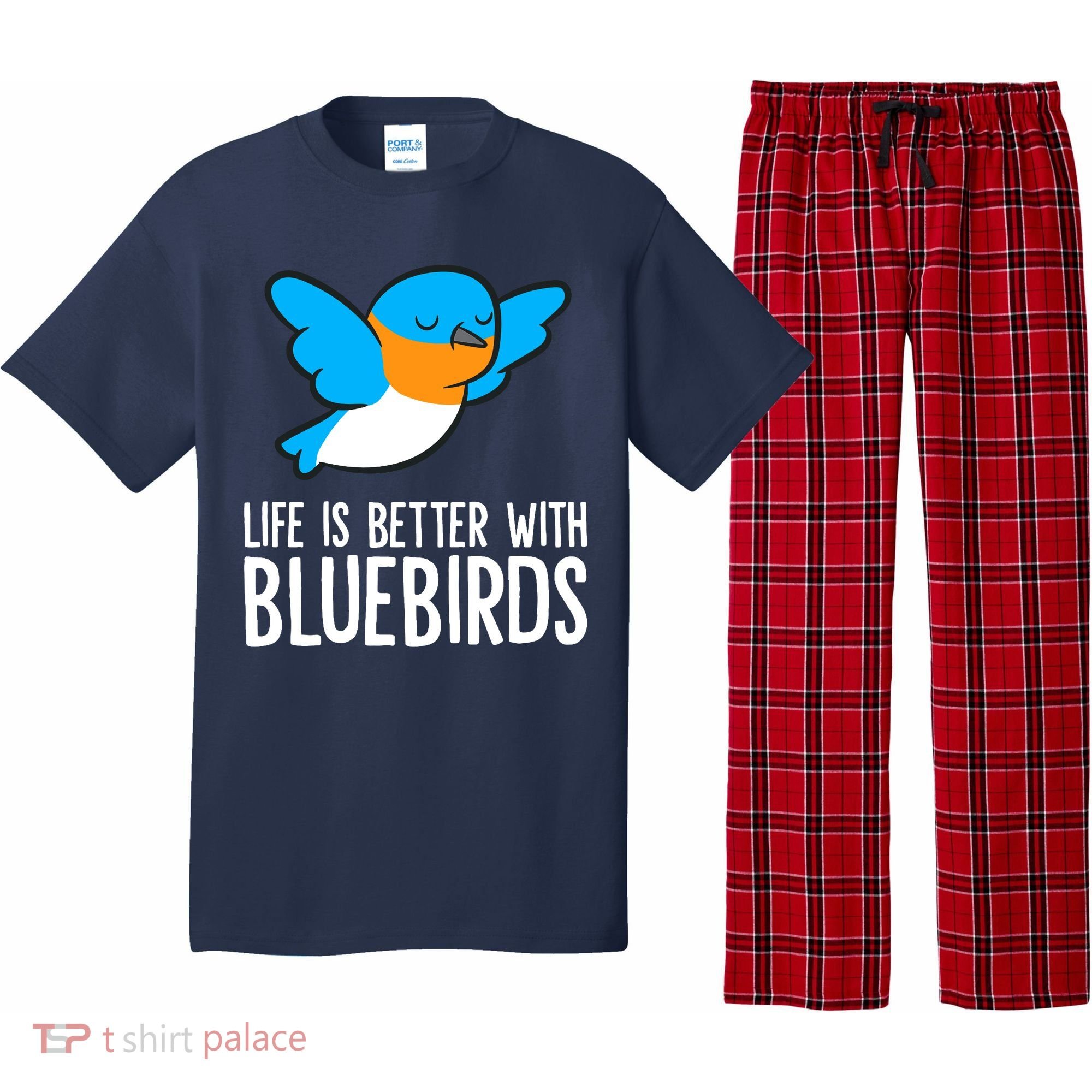 Life Is Better With Bluebirds Premium Pajama Set