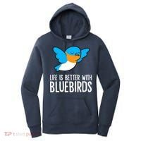 Life Is Better With Bluebirds Premium Women's Hoodie thumb 0
