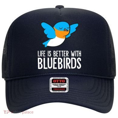 Life Is Better With Bluebirds Premium Hat