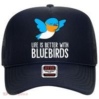 Life Is Better With Bluebirds Premium Hat thumb 0