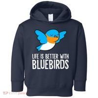 Life Is Better With Bluebirds Premium Toddler Hoodie thumb 0