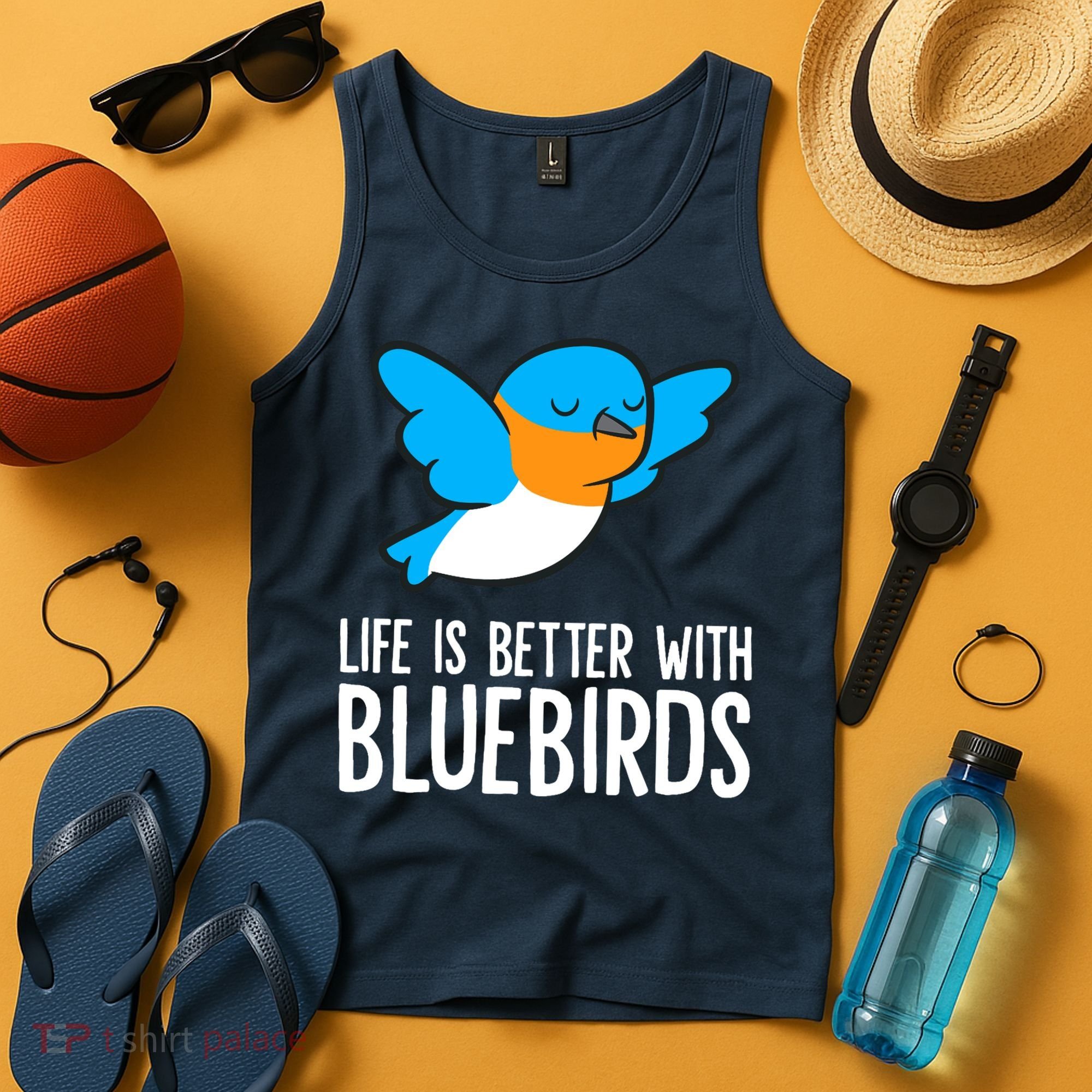 Life Is Better With Bluebirds Premium Tank Top