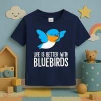 Life Is Better With Bluebirds Premium Toddler T-Shirt thumb 3