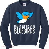 Life Is Better With Bluebirds Premium Kids Sweatshirt thumb 0