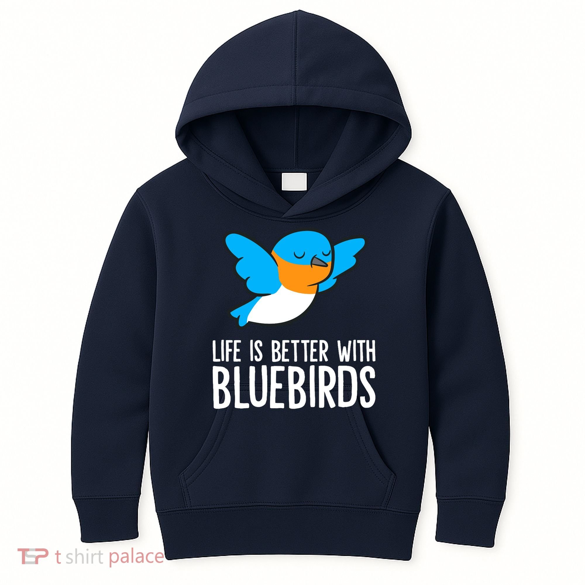 Life Is Better With Bluebirds Premium Kids Hoodie