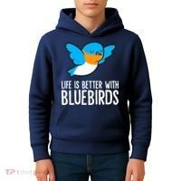 Life Is Better With Bluebirds Premium Kids Hoodie thumb 4
