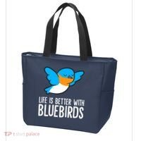 Life Is Better With Bluebirds Premium Tote Bag thumb 3