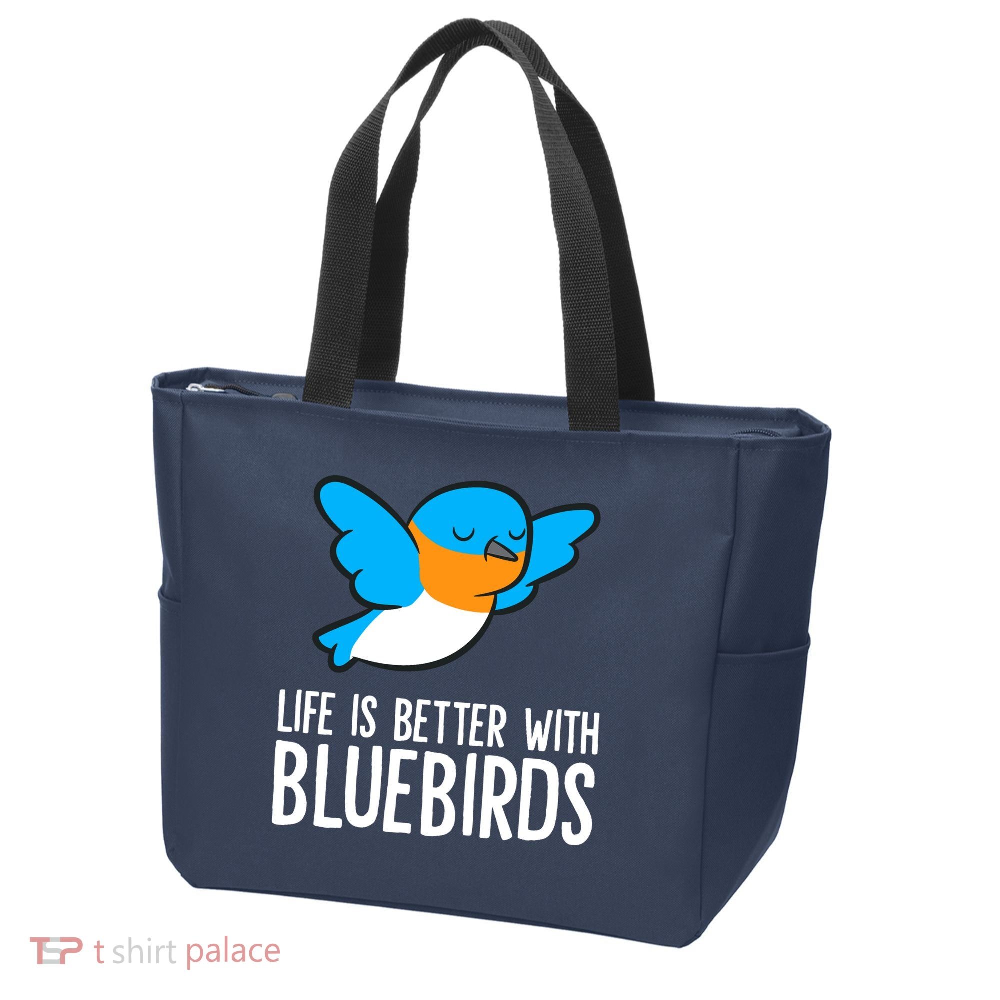 Life Is Better With Bluebirds Premium Tote Bag