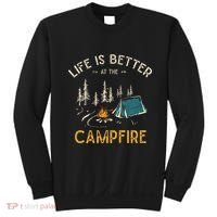 Life Is Better At The Campfire Funny Camper Camp Camping Sweatshirt thumb 0