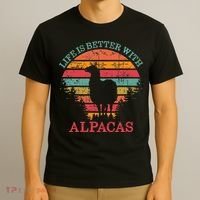 Life Is Better With Alpacas Gift For Alpaca Moms T-Shirt thumb 3