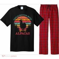 Life Is Better With Alpacas Gift For Alpaca Moms Pajama Set thumb 0