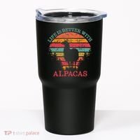 Life Is Better With Alpacas Gift For Alpaca Moms Tumbler thumb 0
