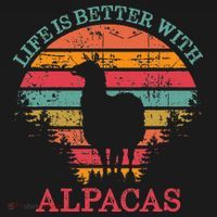 Life Is Better With Alpacas Gift For Alpaca Moms Mousepad thumb 1
