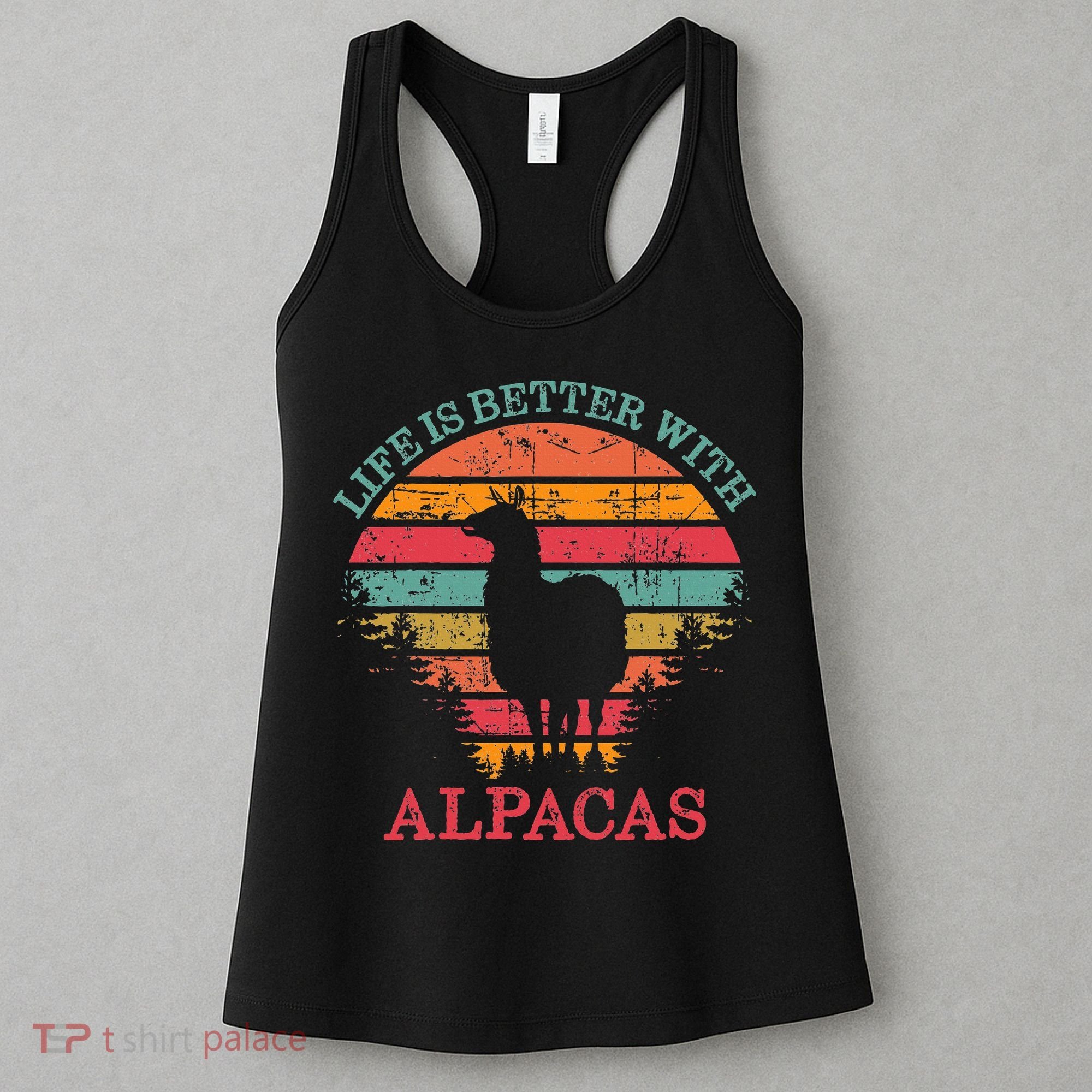 Life Is Better With Alpacas Gift For Alpaca Moms Women's Tank Top