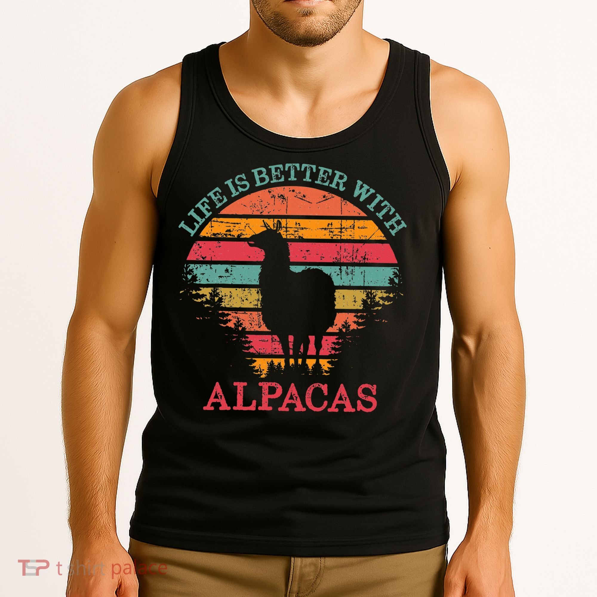 Life Is Better With Alpacas Gift For Alpaca Moms Tank Top