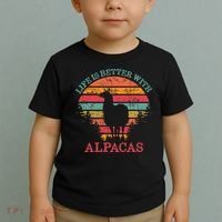 Life Is Better With Alpacas Gift For Alpaca Moms Toddler T-Shirt thumb 2