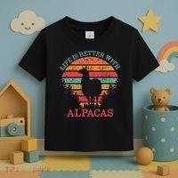 Life Is Better With Alpacas Gift For Alpaca Moms Toddler T-Shirt thumb 3
