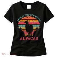 Life Is Better With Alpacas Gift For Alpaca Moms Women's T-Shirt thumb 0