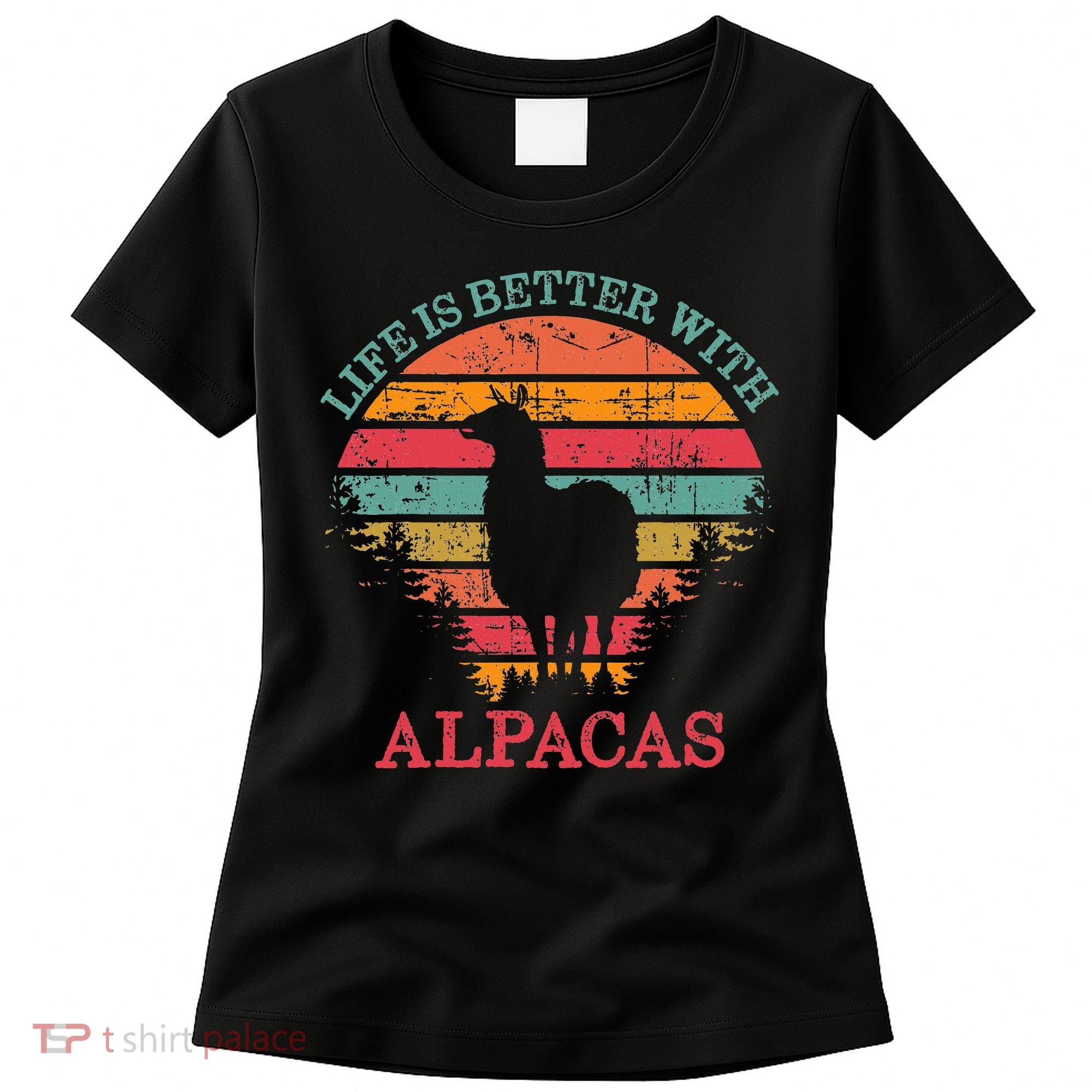 Life Is Better With Alpacas Gift For Alpaca Moms Women's T-Shirt
