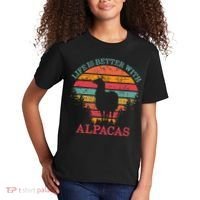 Life Is Better With Alpacas Gift For Alpaca Moms Kids T-Shirt thumb 2