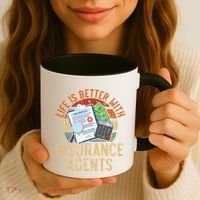 Life Is Better With Insurance Agents Job Profession Coffee Mug thumb 3