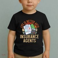 Life Is Better With Insurance Agents Job Profession Toddler T-Shirt thumb 2