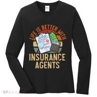 Life Is Better With Insurance Agents Job Profession Women's Long Sleeve Shirt thumb 0