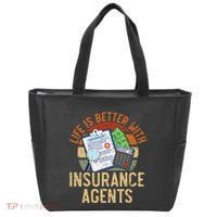 Life Is Better With Insurance Agents Job Profession Tote Bag thumb 0