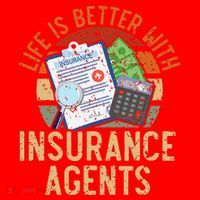 Life Is Better With Insurance Agents Job Profession Santa Hat thumb 1