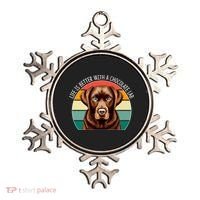 Life Is Better With A Chocolate Lab Ornament thumb 0
