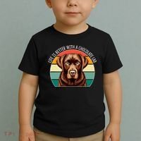 Life Is Better With A Chocolate Lab Toddler T-Shirt thumb 2