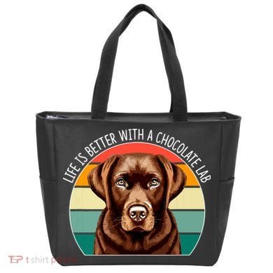 Life Is Better With A Chocolate Lab Tote Bag