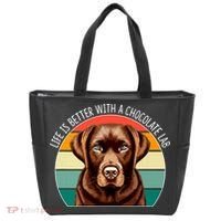 Life Is Better With A Chocolate Lab Tote Bag thumb 0