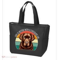 Life Is Better With A Chocolate Lab Tote Bag thumb 3