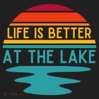 Life Is Better At The Lake Life Bum Lake Lover Pontoon Gift Women's Sweatshirt thumb 2